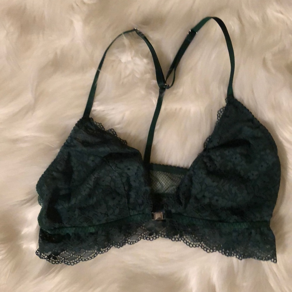 Forest green bralette